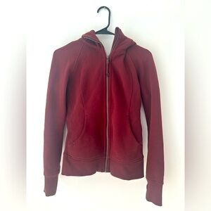 Lululemon Scuba Burgundy/Maroon Hoodie